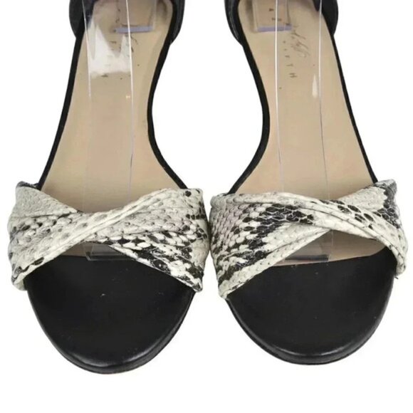 Lord and Taylor 424  Fifth Chandra Leather Sandals Animal Print Women’s Size 7.5 - Picture 7 of 13